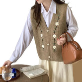 Vintage Literary Sleeveless Vest